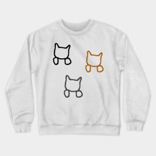 Cat Trio Crewneck Sweatshirt